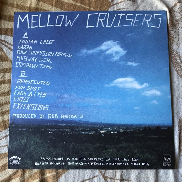 "Mellow Cruisers" By "Audacity", Brand New Marbled Periwinkle Vinyl, Punk - Picture 3 of 4